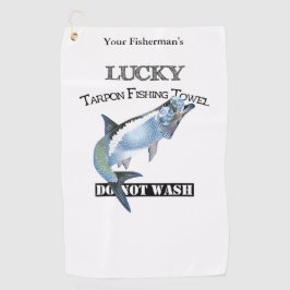 Golf Toalla de Pesca Lucky Tarpon personalizada