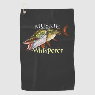 Golf Toalla de pesca Muskie Whisperer