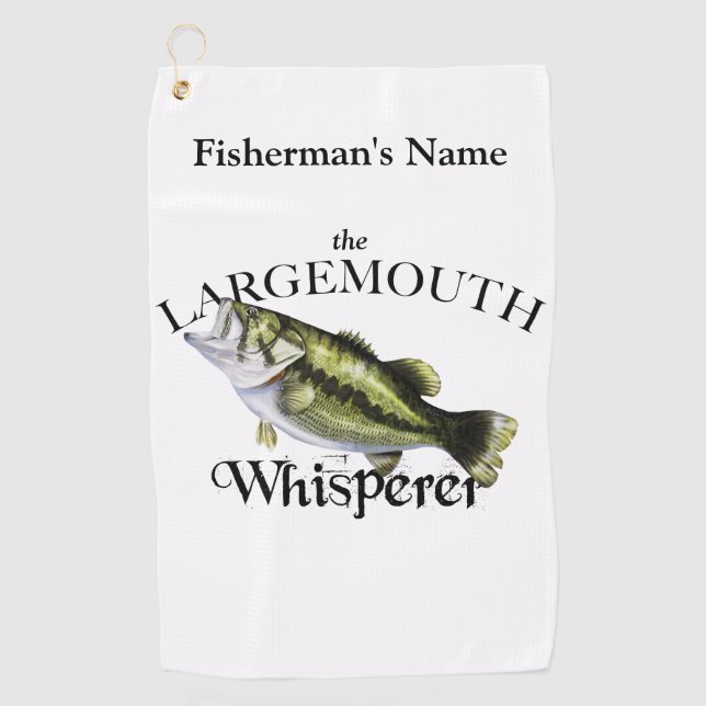Golf Toalla de Pesca Personal Largemouth Whisperer Ligh (Anverso)