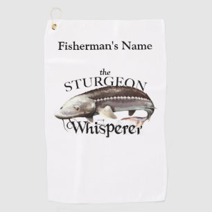 Golf Toalla de Pesca Personal Sturgeon Whisperer Light