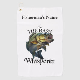Golf Toalla de Pesca personalizada de Bass Whisperer