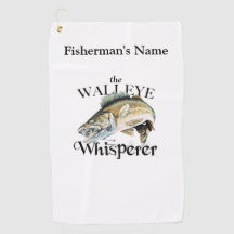 Toalla de pesca personalizada Walleye Whisperer Li