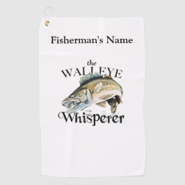 Golf Toalla de pesca personalizada Walleye Whisperer Li