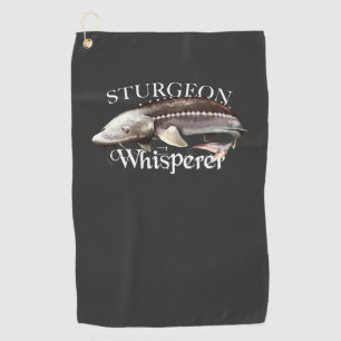 Golf Toalla de pescado Sturgeon Whisperer