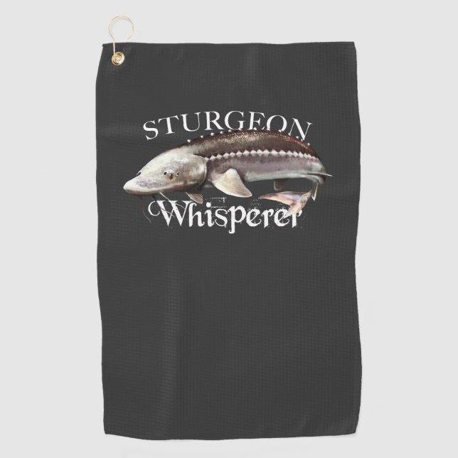 Golf Toalla de pescado Sturgeon Whisperer (Anverso)