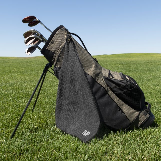 Golf Toalla de Piel de serpiente negro de moda (Verde)