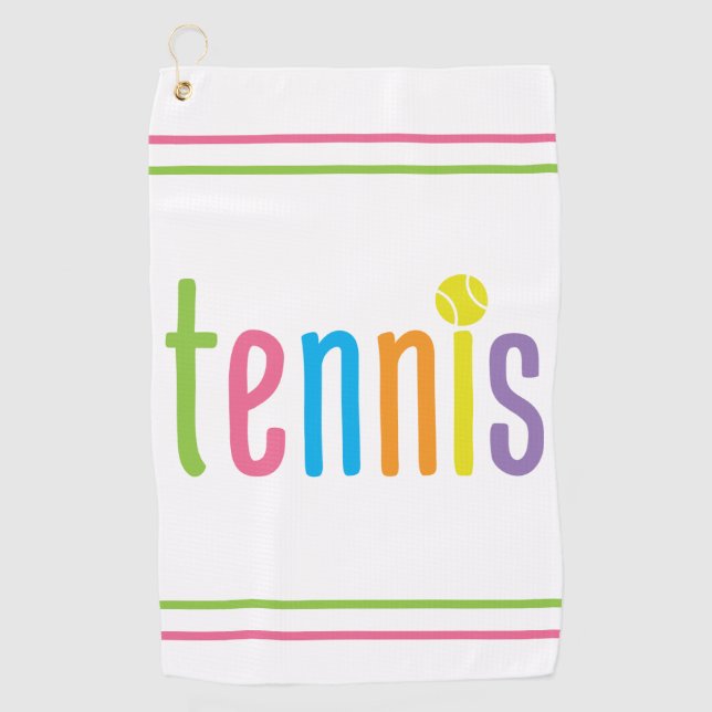 Golf Toalla de tenis colorida (Anverso)