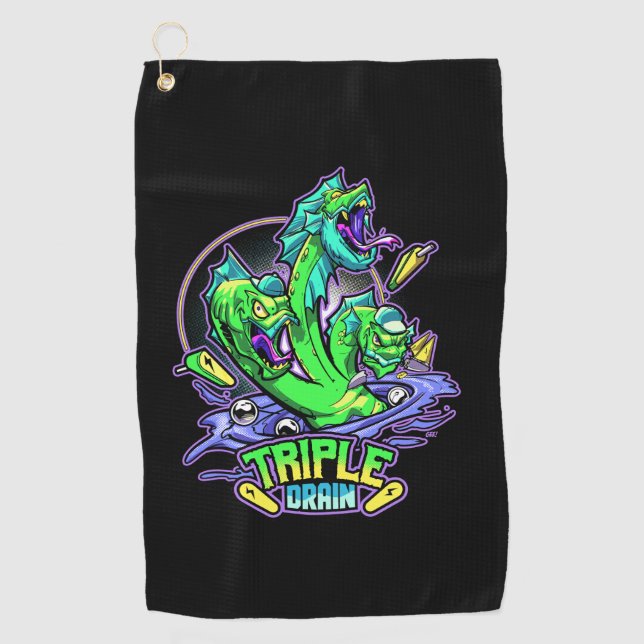 Golf Triple toalla de Torneo de Drenaje (Anverso)