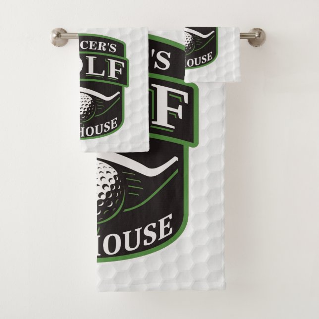 Golfer ADD NOMBRE Jugador Golf Ball Club Clubhouse (In situ)