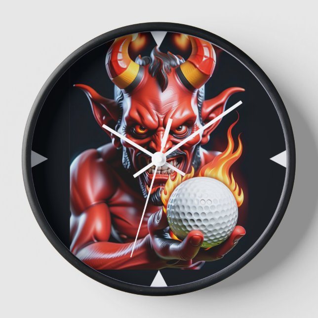 Golfer caliente - reloj de pared (Anverso)
