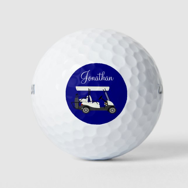 Golfer Cart de golf Bolas de golf personalizadas (Anverso)