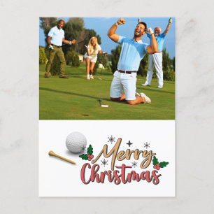 Golfer Crea tu propia tarjeta de Navidades