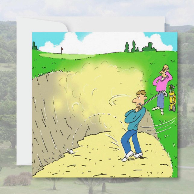 Golfer está atascado en un Personalizado de Bunker (Subido por el creador)