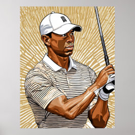 Golfer - Impresión de arte de golf