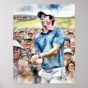 Golfer - Impresión de arte de golf