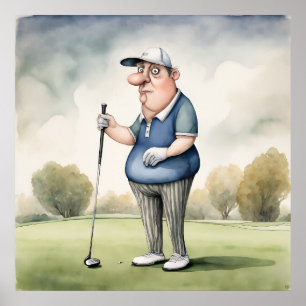 Golfer - Impresión de arte de golf