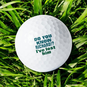Golfer perdió una pelota con sentido del humor