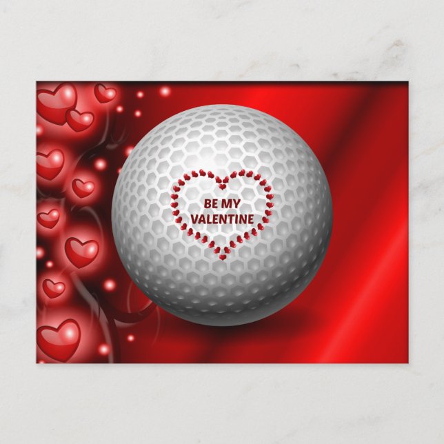 Golfer - Sé mi tarjeta de San Valentín (Anverso)