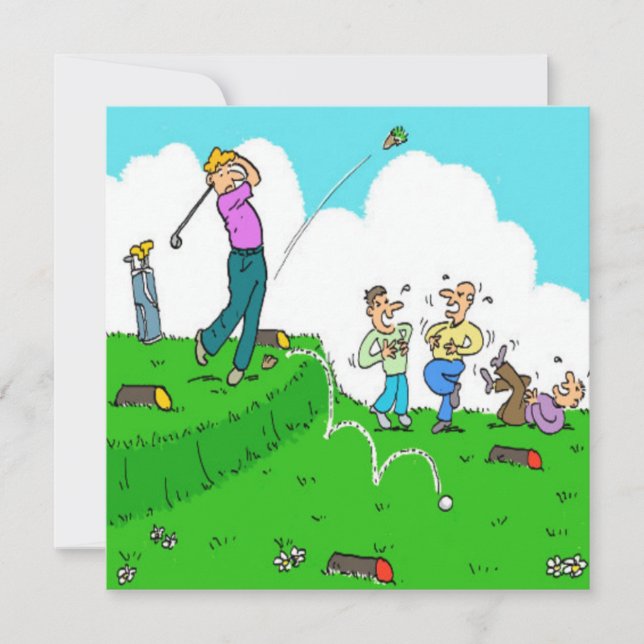 Golfer Tee Off Failure Personalizado (Anverso)