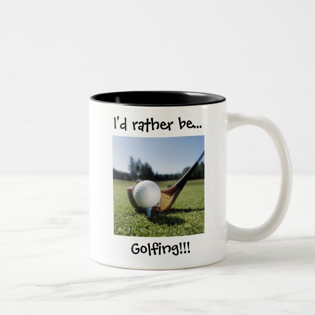 ¡… Golfing bastante!!! 11oz. Taza (Derecha)