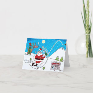 **GOLFING SANTA** DICE FELIZ NAVIDAD Y AÑO NUEVO