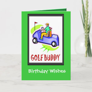 Golfing tarjetas de cumpleaños, Golf el cochecillo