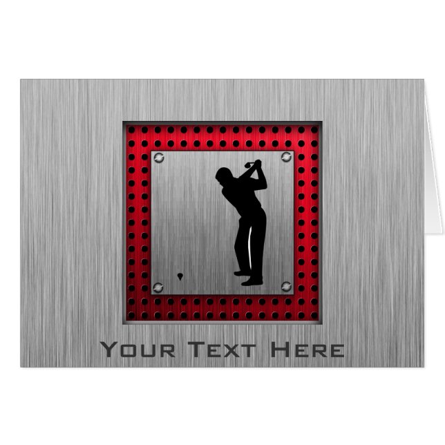 Golfista de aluminio cepillado de la mirada (Anverso (Horizontal))