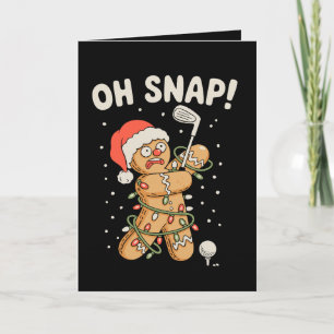 Golfista de galletas de jengibre de Navidad Oh Sna
