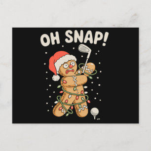 Golfista de galletas de jengibre de Navidad Oh Sna