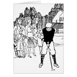 golfista de ilustracion blanco y negro