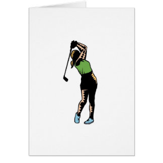 Golfista de la mujer