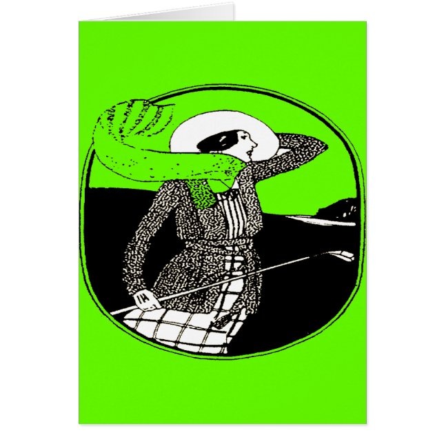 GOLFISTA DE LA VINTAGE MUJER (Frente)