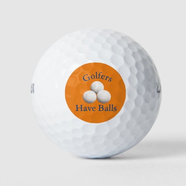 Golfistas Con Bolas De Golf (Anverso)