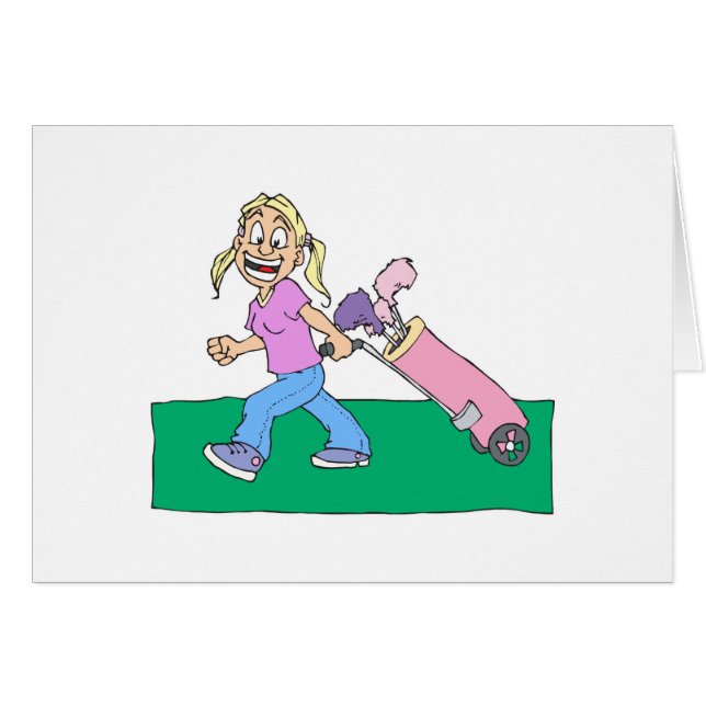 Golfistas del chica (Anverso (Horizontal))