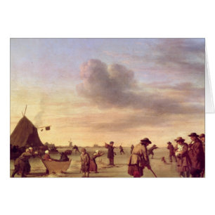 Golfistas en el hielo cerca de Haarlem, 1668