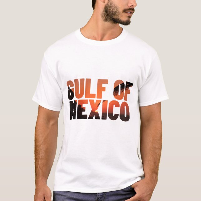 GOLFO DE MÉXICO, CAMISETA DE PLAYA (Anverso)