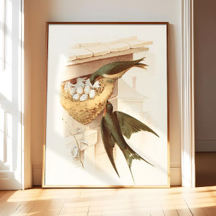Golondrina común (1882) Póster de impresión de art
