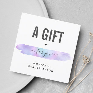 Golpe de pincel iridiscente Añadir logotipo Spa de