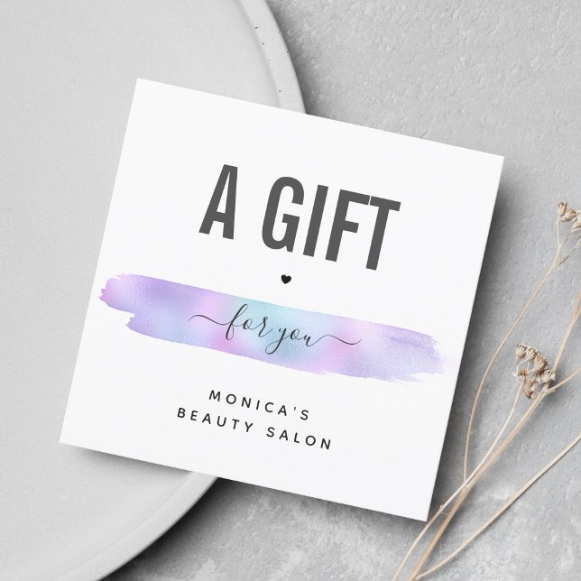 Golpe de pincel iridiscente Añadir logotipo Spa de (Subido por el creador)