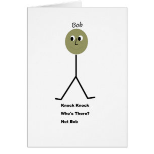 Golpe del golpe. ¿Quién está allí? No es Bob.