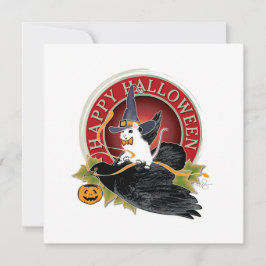 Golpe En La Noche El Saludo Holloween Del Ratón Bl