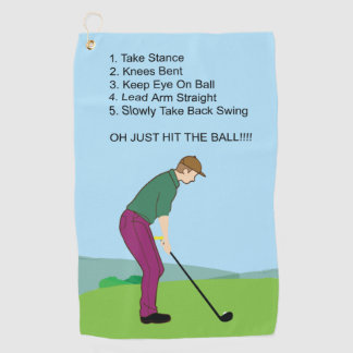 ¡Golpea A La Pelota! Toalla de golf