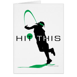 Golpee este softball verde de la jarra