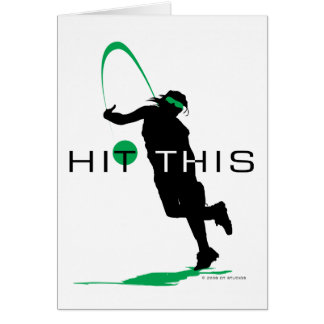 Golpee este softball verde de la jarra