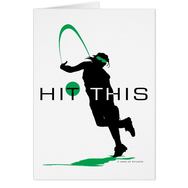 Golpee este softball verde de la jarra (Frente)