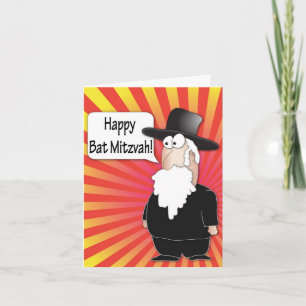 Golpee la tarjeta de felicitación de Mitzvah -