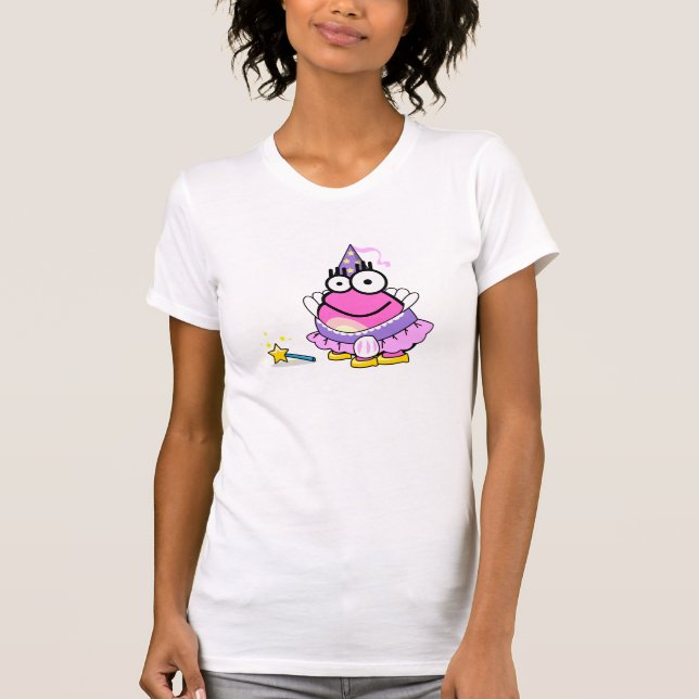 Golpee ligeramente la rana - camiseta del chica (Anverso)