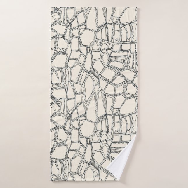 Golpeo roto de blanco (Toalla de baño)