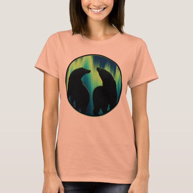 Golpes de oso polar para mujeres con camisetas de  (Anverso)