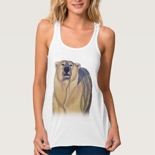 Golpes de oso polar para mujeres con camisetas de  (Anverso)